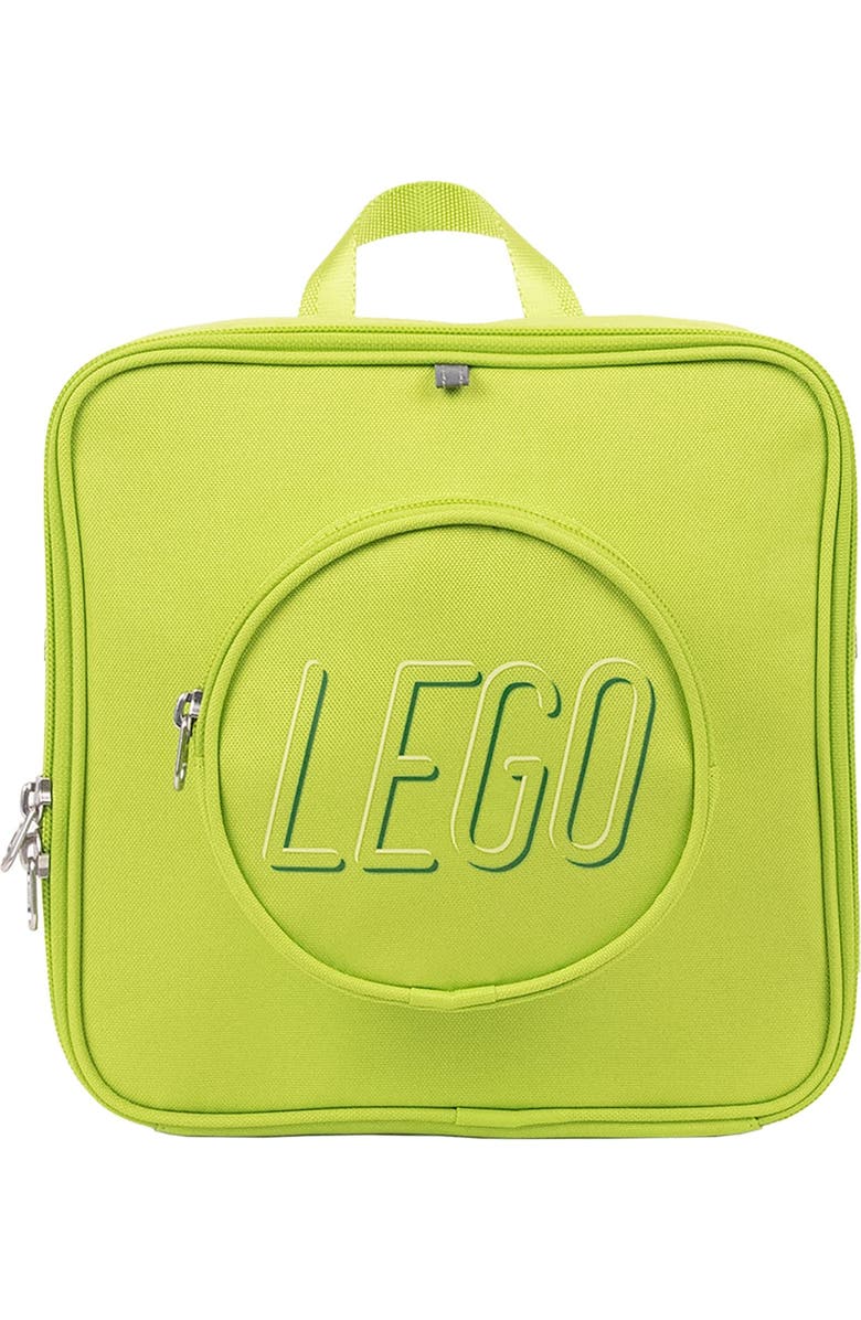 LEGO Small Brick Backpack, Main, color, Lime