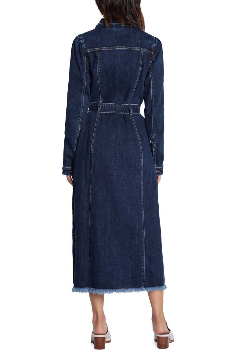 Long Sleeve Denim Shirtdress, Alternate, color, SEA BLUE