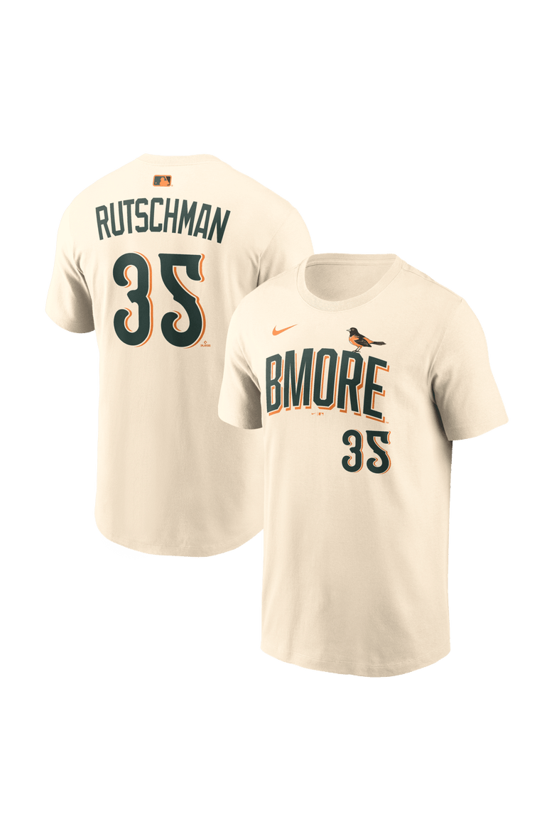Men's Nike Adley Rutschman Cream Baltimore Orioles 2026 City Connect Name & Number T-Shirt, Main, color, Cream