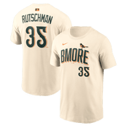 Nike Men's Nike Adley Rutschman Cream Baltimore Orioles 2026 City Connect Name & Number T-Shirt