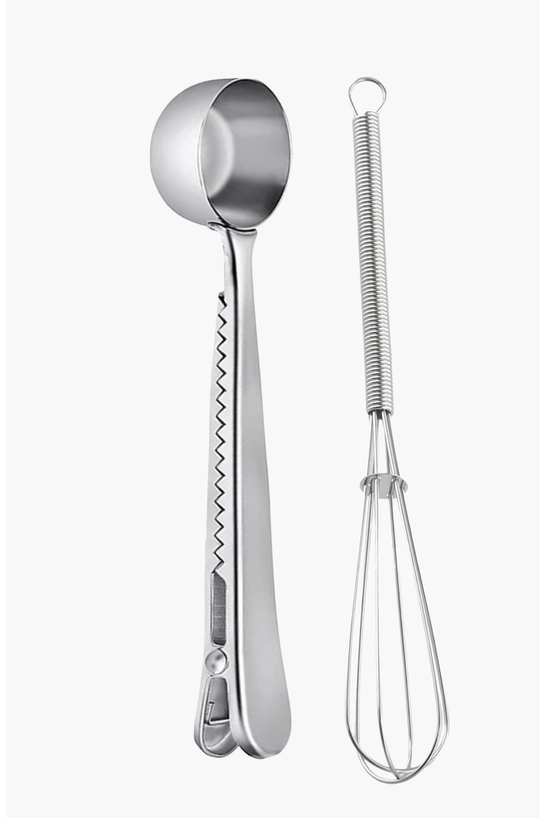Scooper and Whisk Set, Main, color, Silver