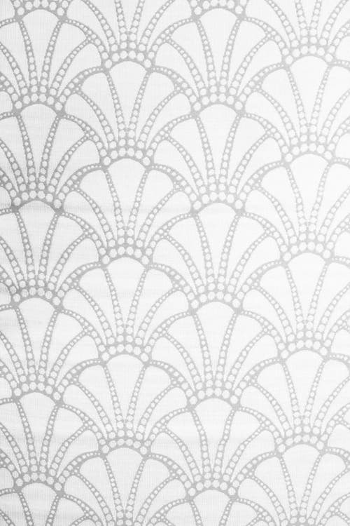 Mad Mats Scallop Stone White