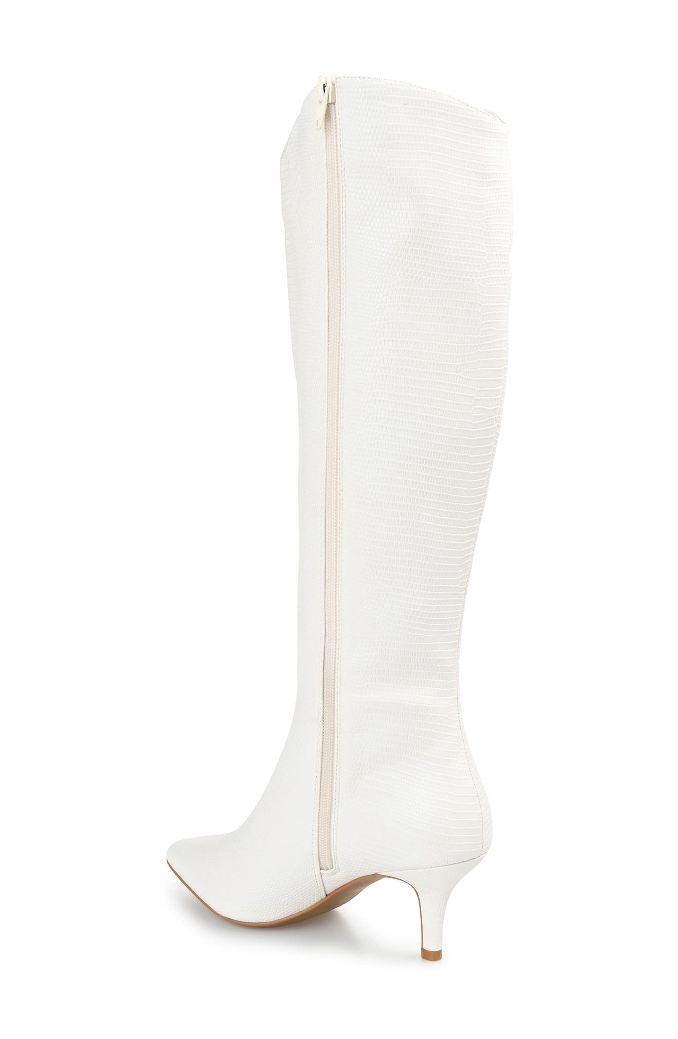 Estrella Vegan Leather Tall Boot, Alternate, color, WHITE
