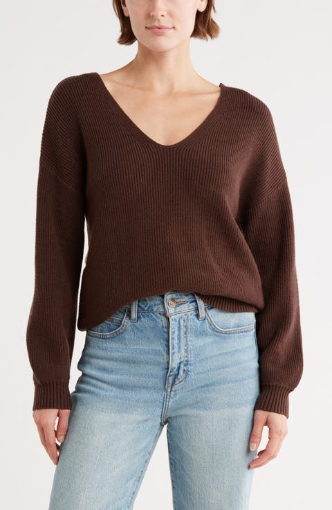 Bow V-Neck Sweater