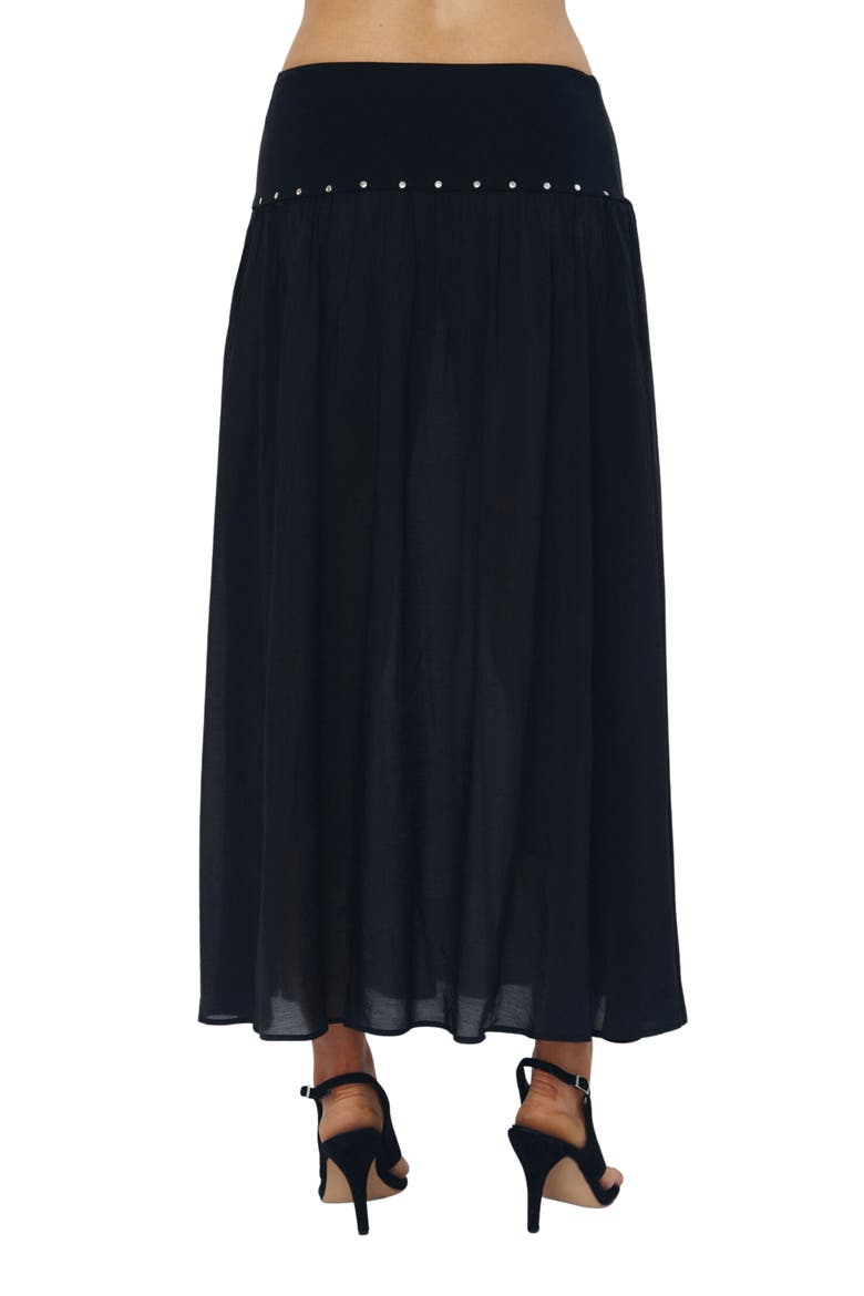 Yuna Midi Skirt, Alternate, color, BLACK