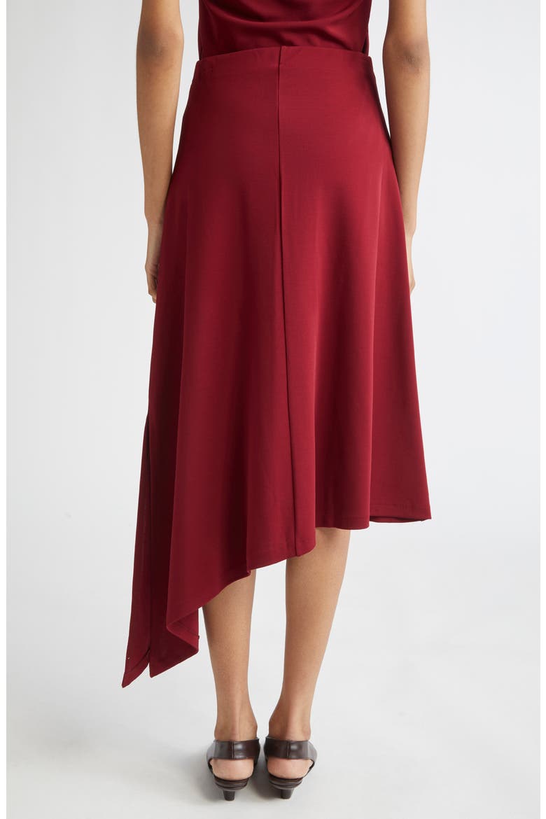 Mire Asymmetric Slit Skirt, Alternate, color, BEETROOT