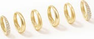 LA MENO Set of 3 Daily Luxe Hoop Earrings