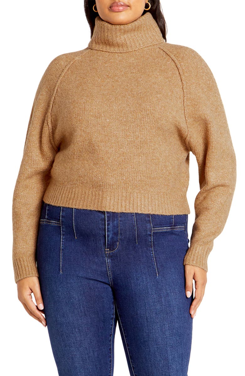 City Chic Untamed Turtleneck Sweater, Main, color,