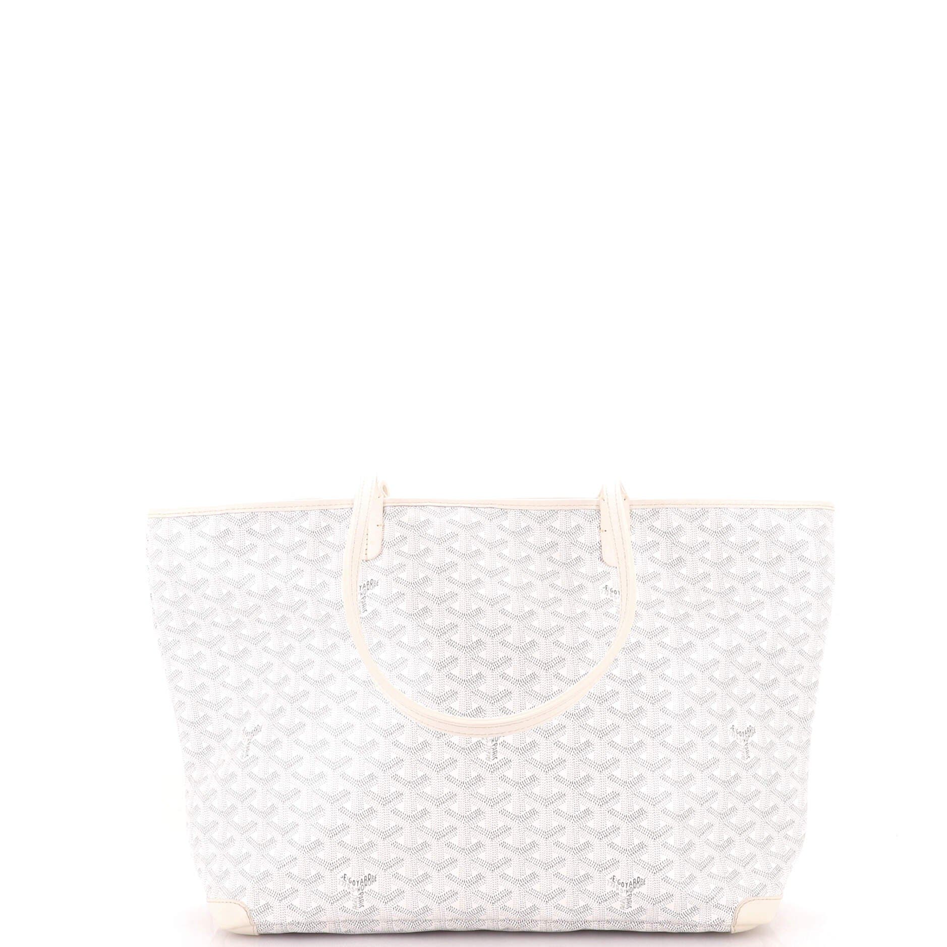 Artois Tote Coated Canvas MM, Main, color, White