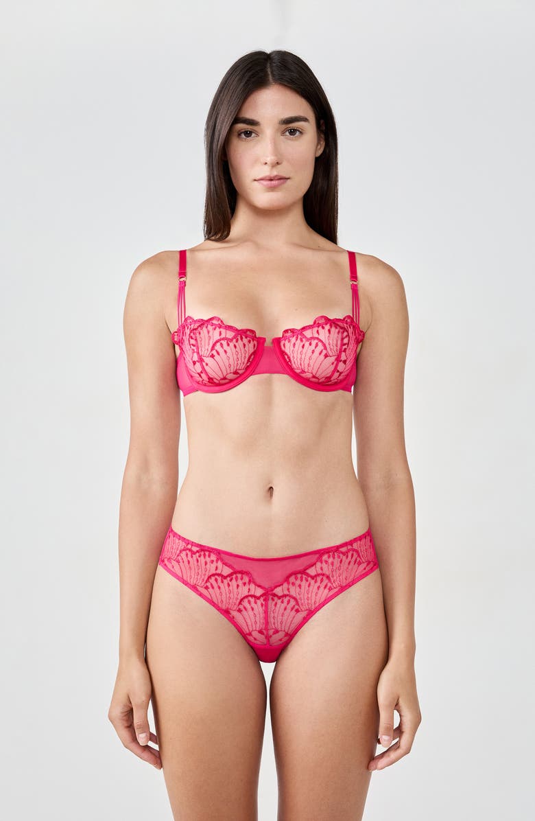 Etam Nayade Hipster Panties, Alternate, color, Petunia