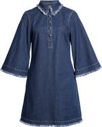 Cinq à Sept Dany Fringe Denim Shirtdress