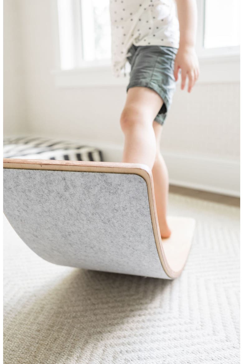 Wooden Balance Board, Alternate, color, Gray