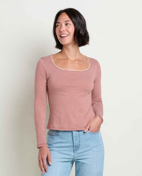Rosalie Square Neck Long Sleeve Tee
