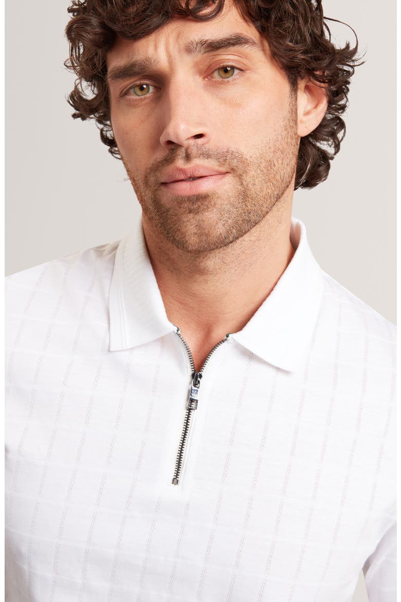 Victor Quarter Zip Polo, Alternate, color, WHITE