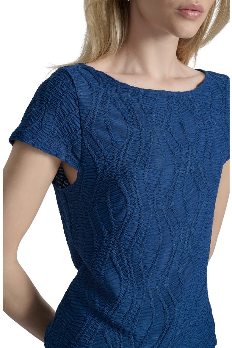 Texture Knit Top, Alternate, color, CADET BLUE