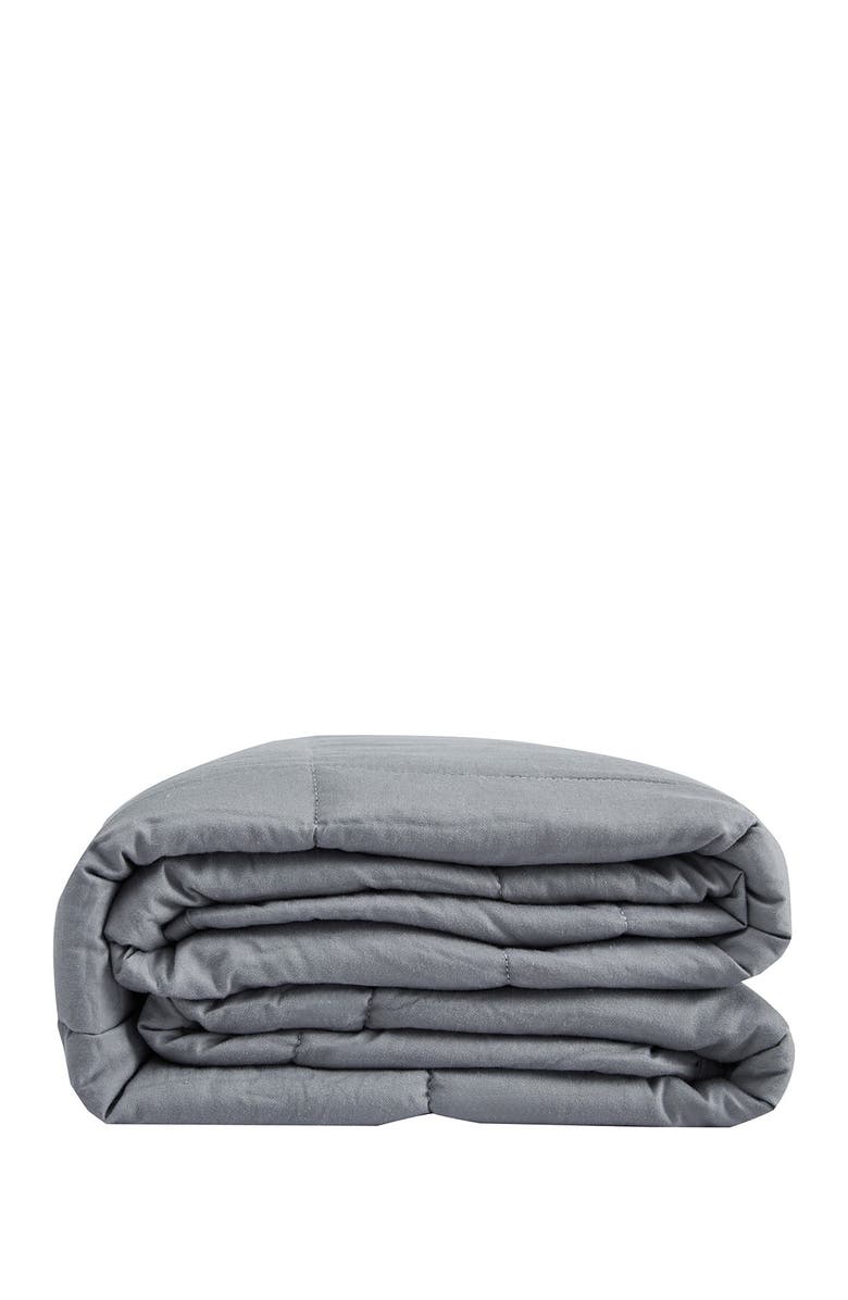 PUR SERENITY 20 lbs Cotton Weighted Blanket 48"x 72"- Silver Grey, Alternate, color,