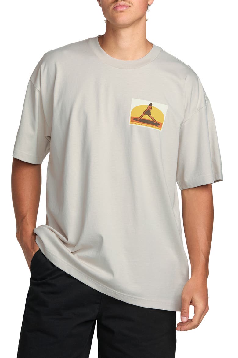 Ritual Oversize Graphic T-Shirt, Main, color, STONE