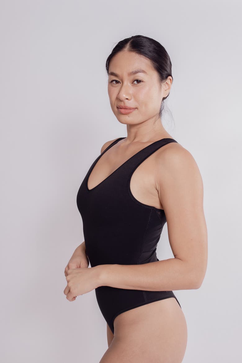 The Bon Voyage Bodysuit, Alternate, color, Black