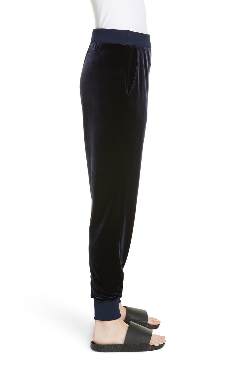 Tibi Velvet Joggers, Alternate, color, 