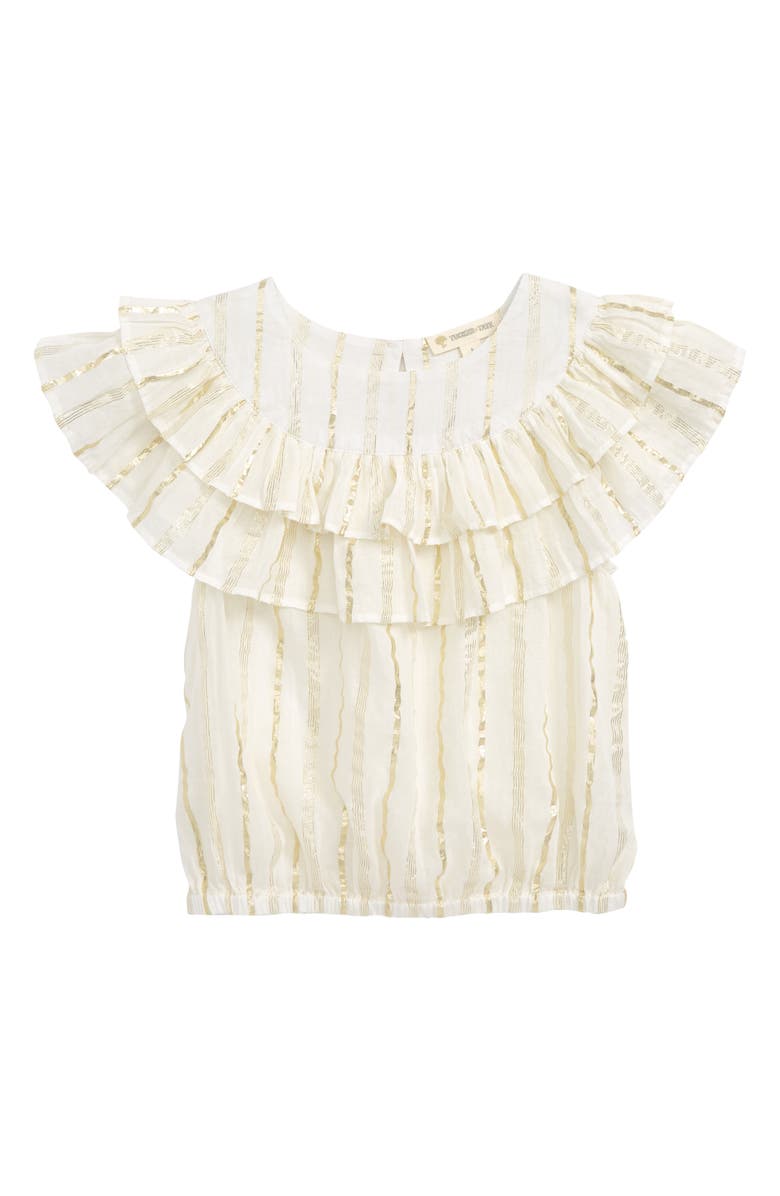 Tucker + Tate Ruffle Sparkle Top, Main, color, 