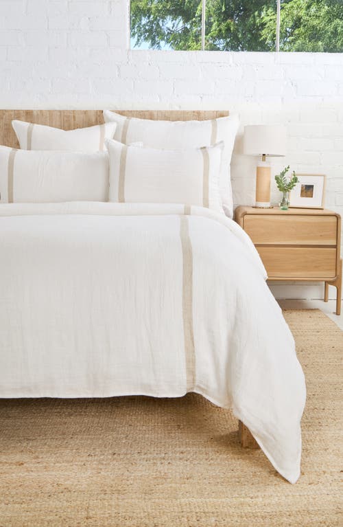 Pom Pom At Home Rory Linen Big Accent Pillow In White