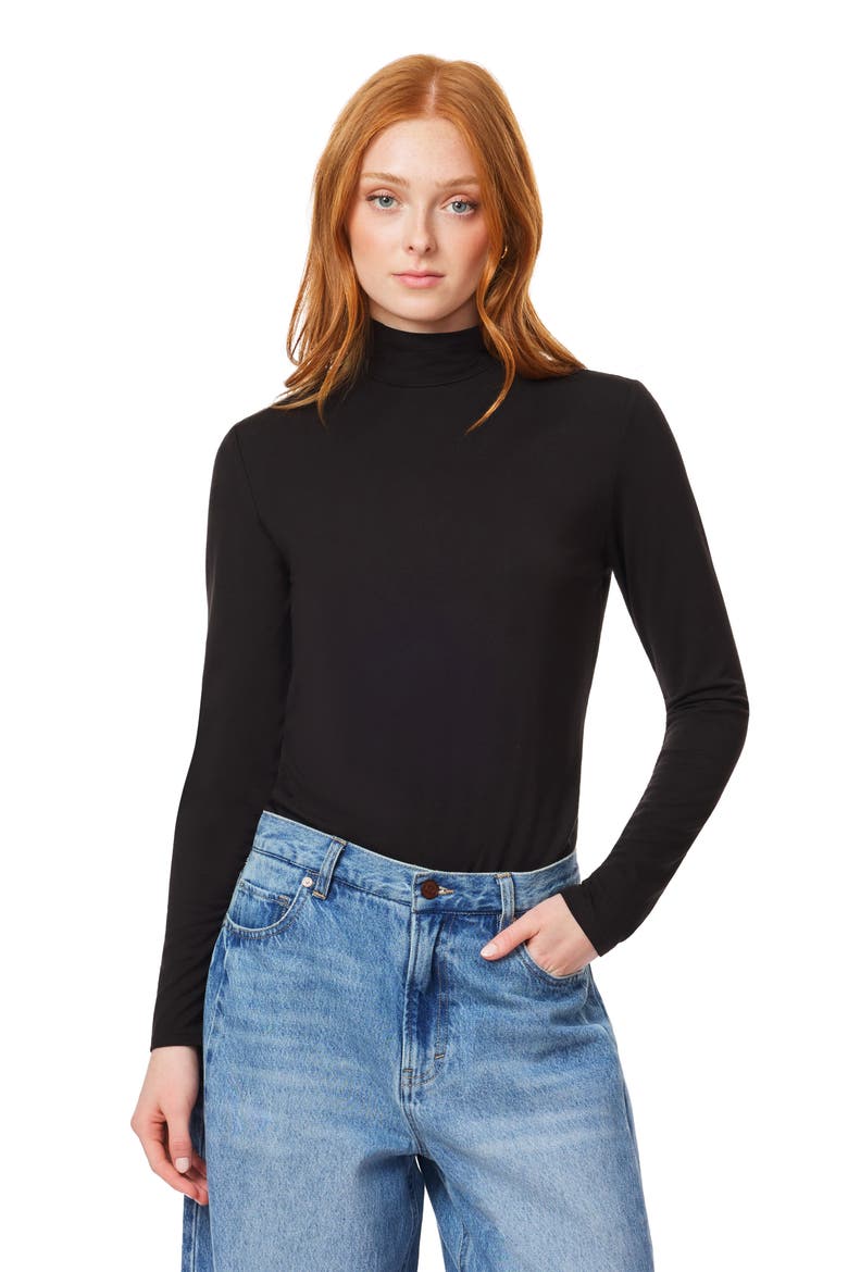 Mock Neck Top, Alternate, color, BLACK NIGHT