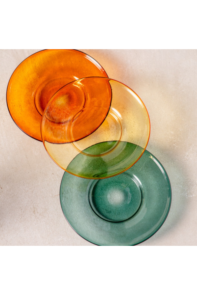 Niko Glass Plates - Set of 4, Alternate, color, Multicolor