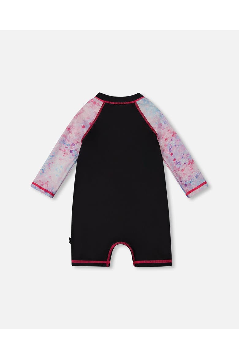 Deux par Deux Little Girl's Printed Long Sleeve One-Piece Rashguard ...