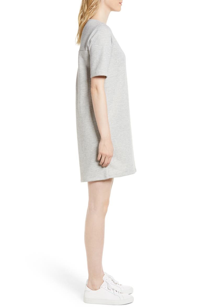 Gibson Pleat Back Minidress, Alternate, color, SOLID H GREY