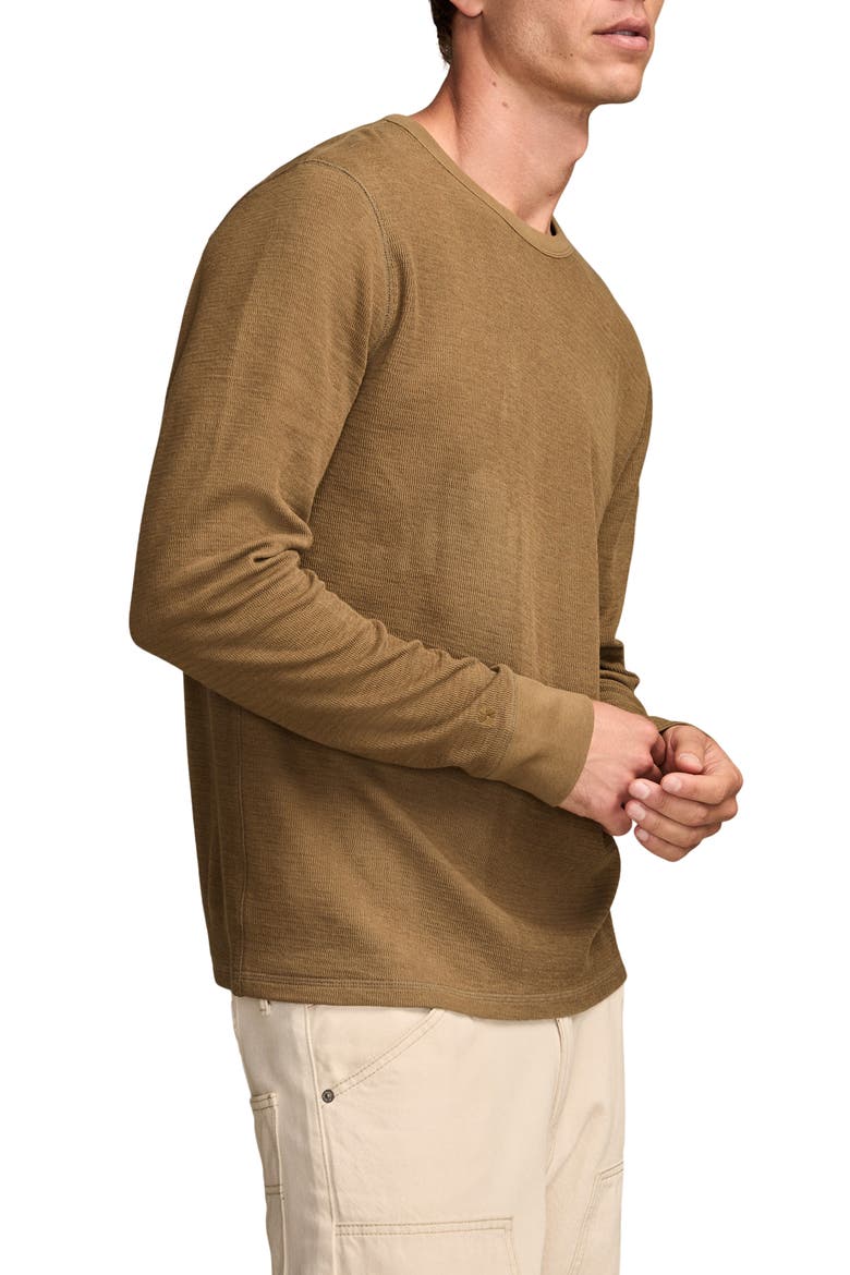 Duofold Textured Long Sleeve Cotton T-Shirt, Alternate, color, OLIVE