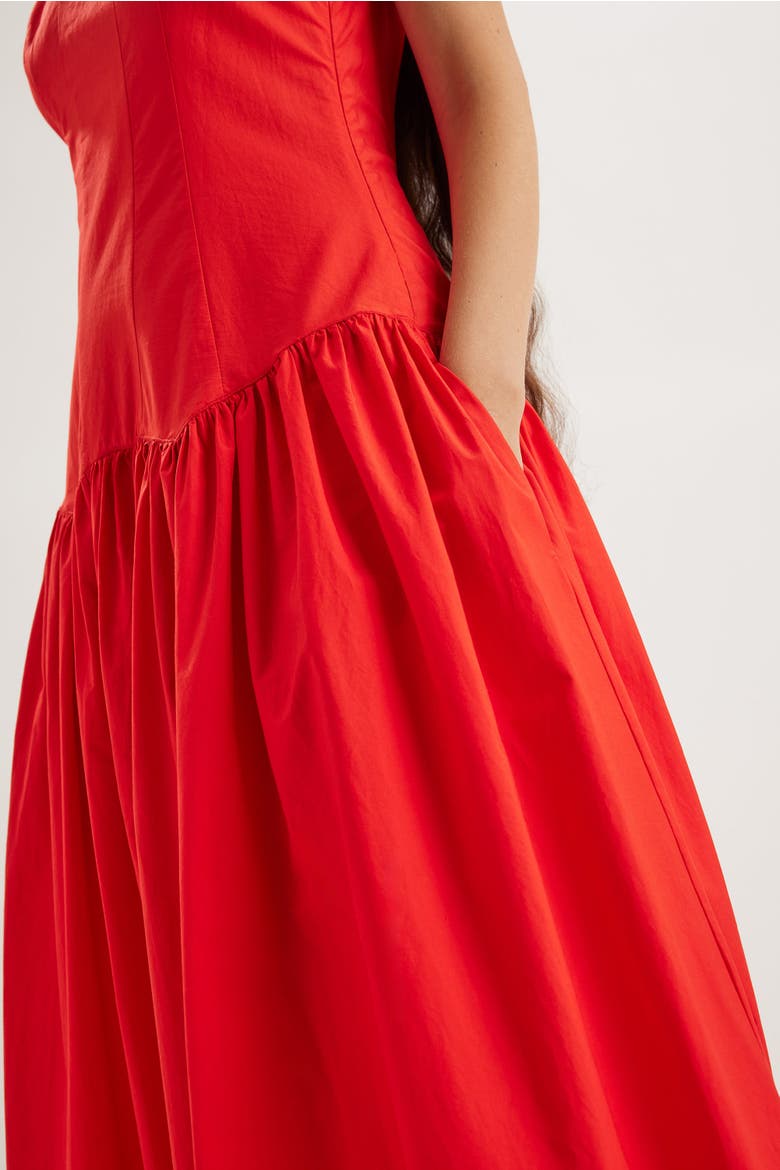 Garance Dress, Alternate, color, Cherry
