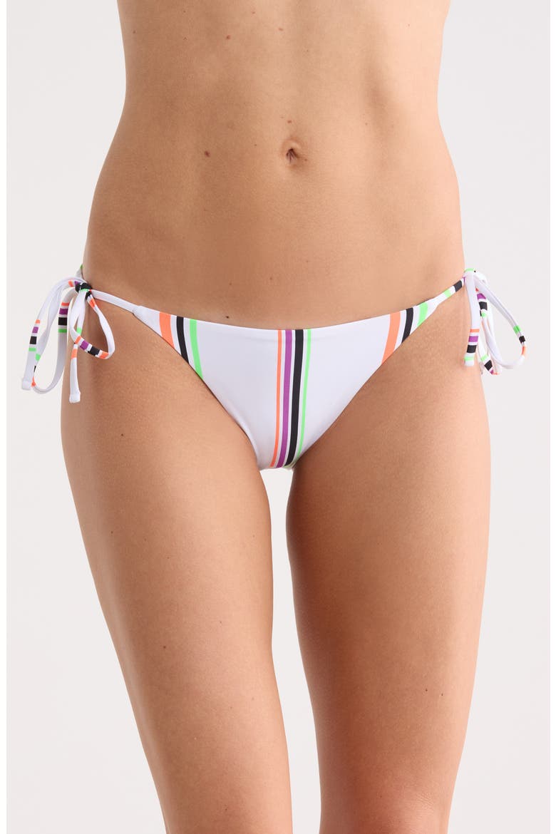 Sunning Side Tie Bikini Briefs, Alternate, color, WHITE