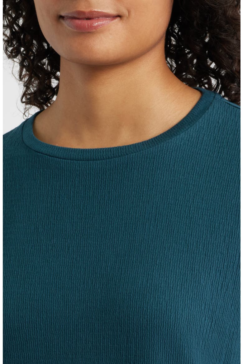 Crewneck Organic Cotton Blend Tunic, Alternate, color, ALPINE