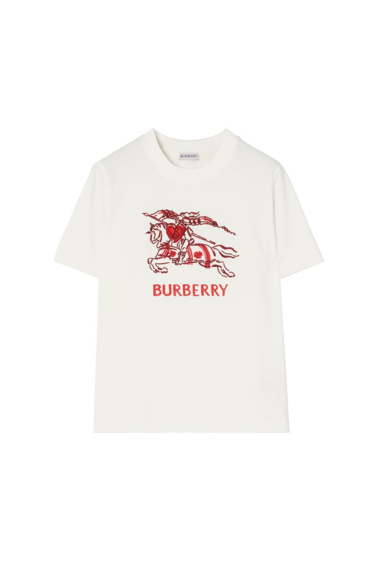 Heart Knight Cotton T-shirt, Alternate, color, Chalk white