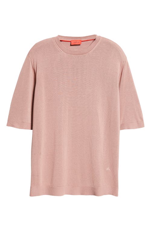 Isaia Silk Sweater In Light Pink