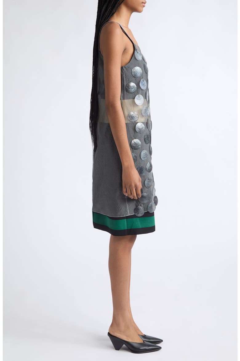 Mother-of-Pearl Maxi Sequin Organza Slipdress, Alternate, color, 00N21 HAZE