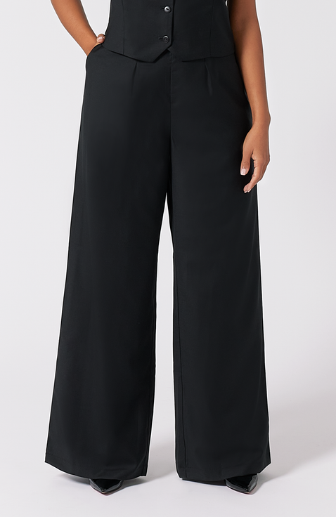 The Wool Wide Leg Pant For Full Hips And Thighs