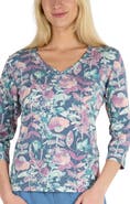 UV Skinz 3/4 Sleeve V-Neck R&R Tee