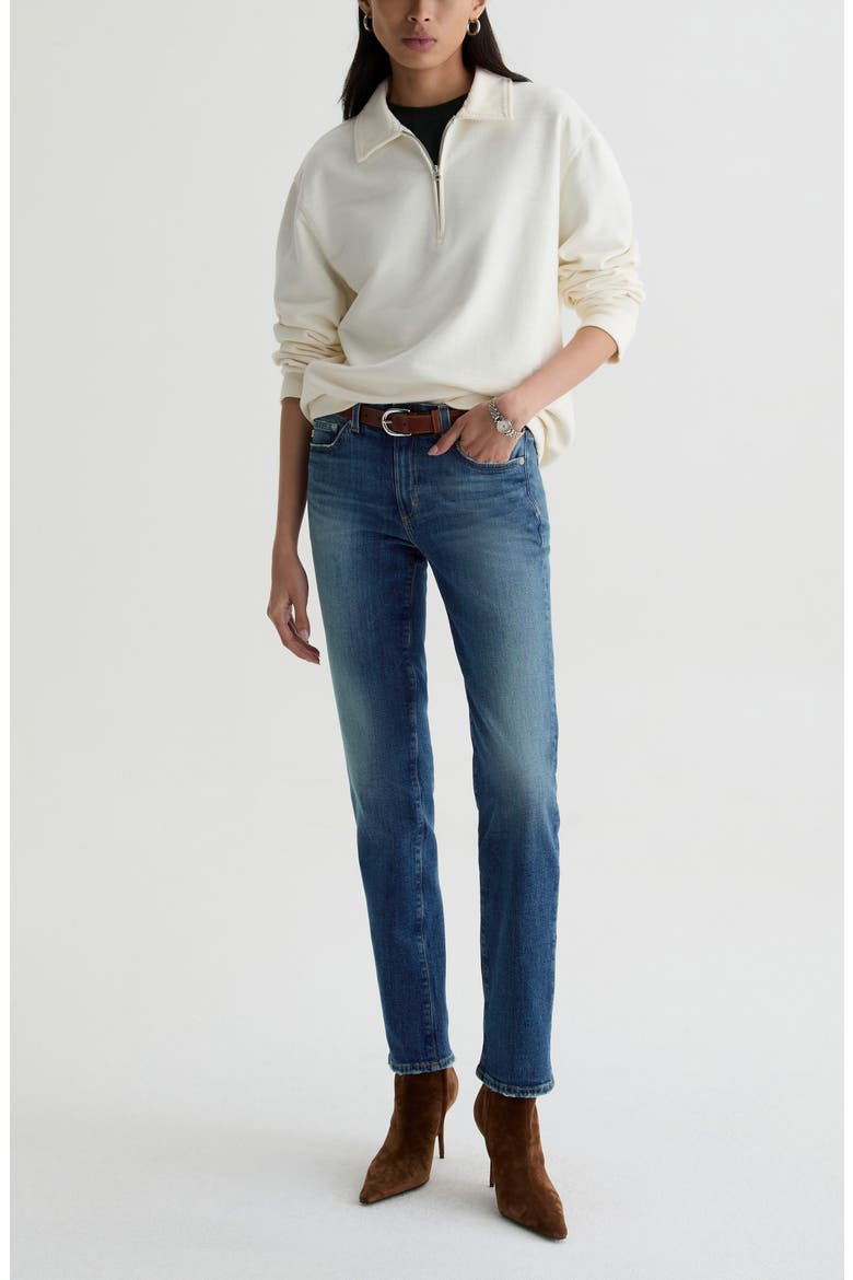 Sandra Low Rise Slim Straight Leg Jeans, Alternate, color, 10 YEARS ILLIAD
