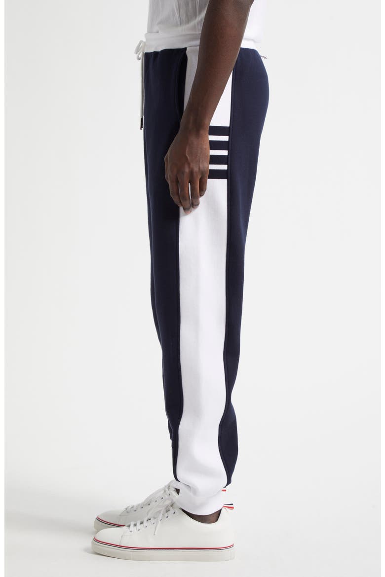 4-Bar French Terry Joggers, Alternate, color, 415 NAVY