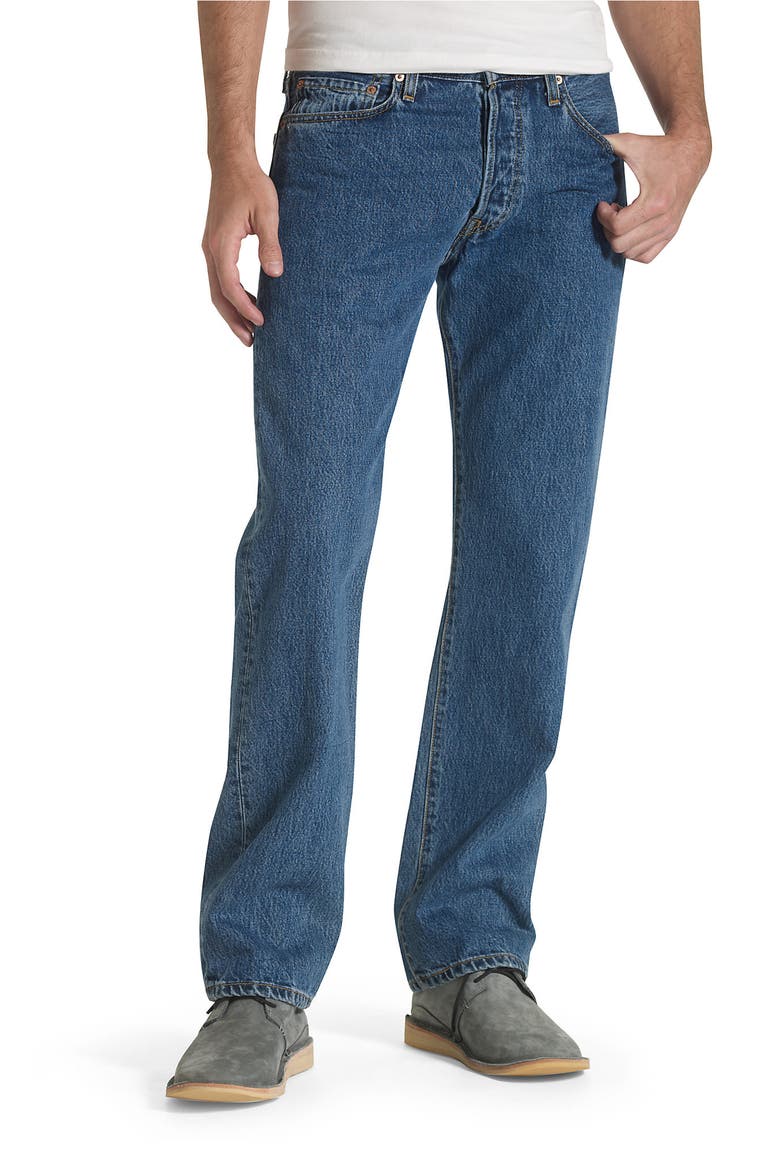 LEVIS 501 Original Jeans, Alternate, color, DARK STONEWASH