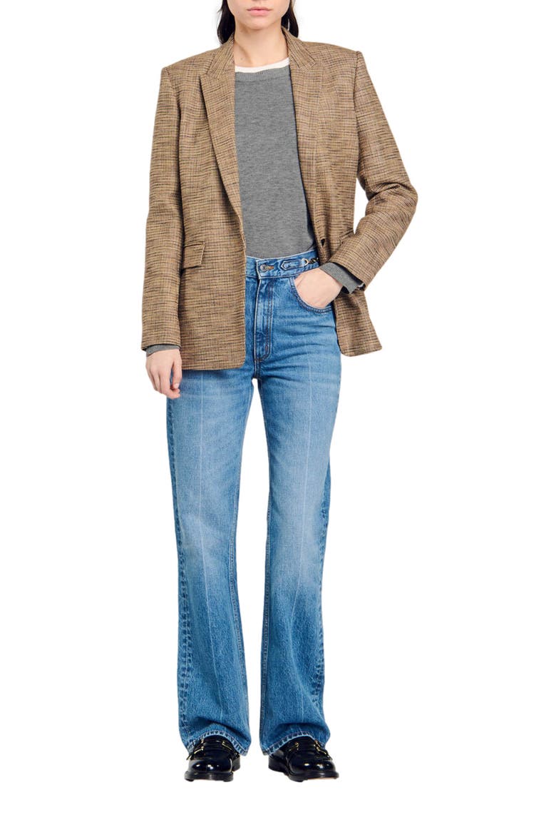 Curb chain jeans, Alternate, color, Blue jean