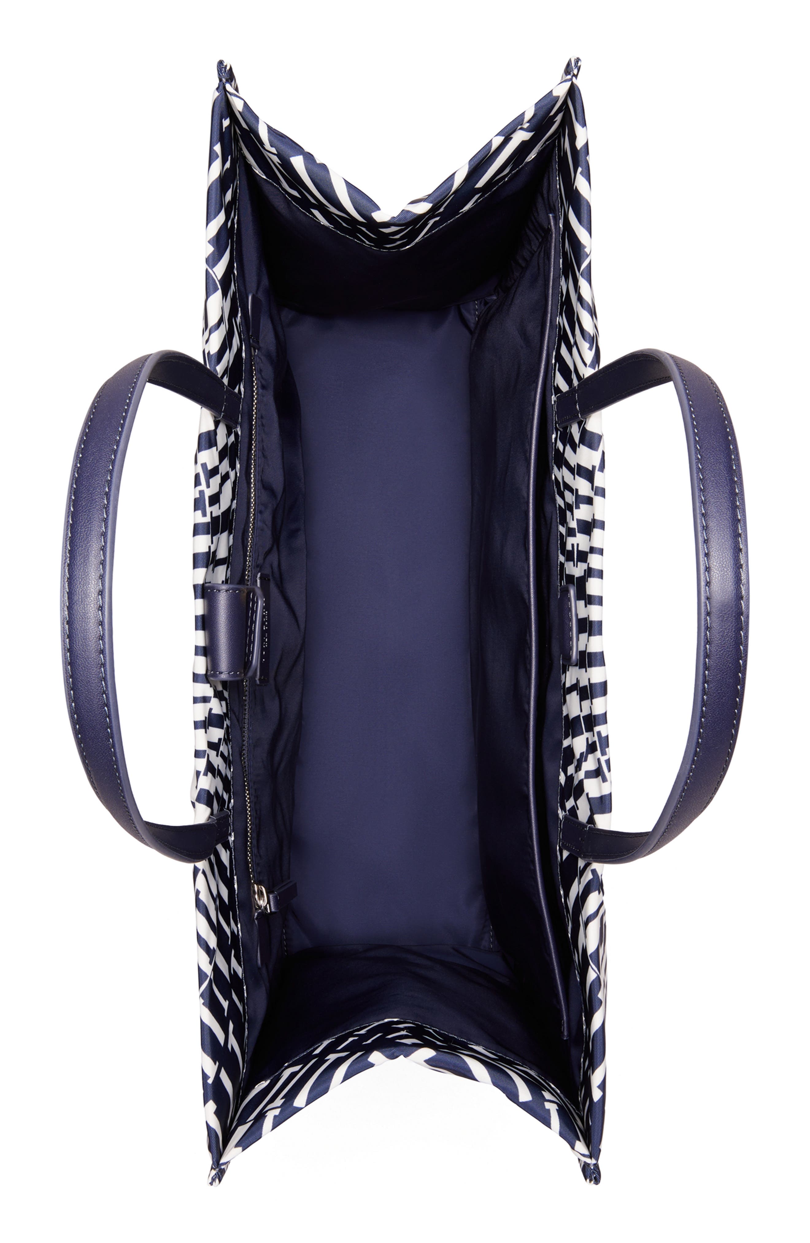 Ella Print Tote, Alternate, color, NAVY CIRCLE