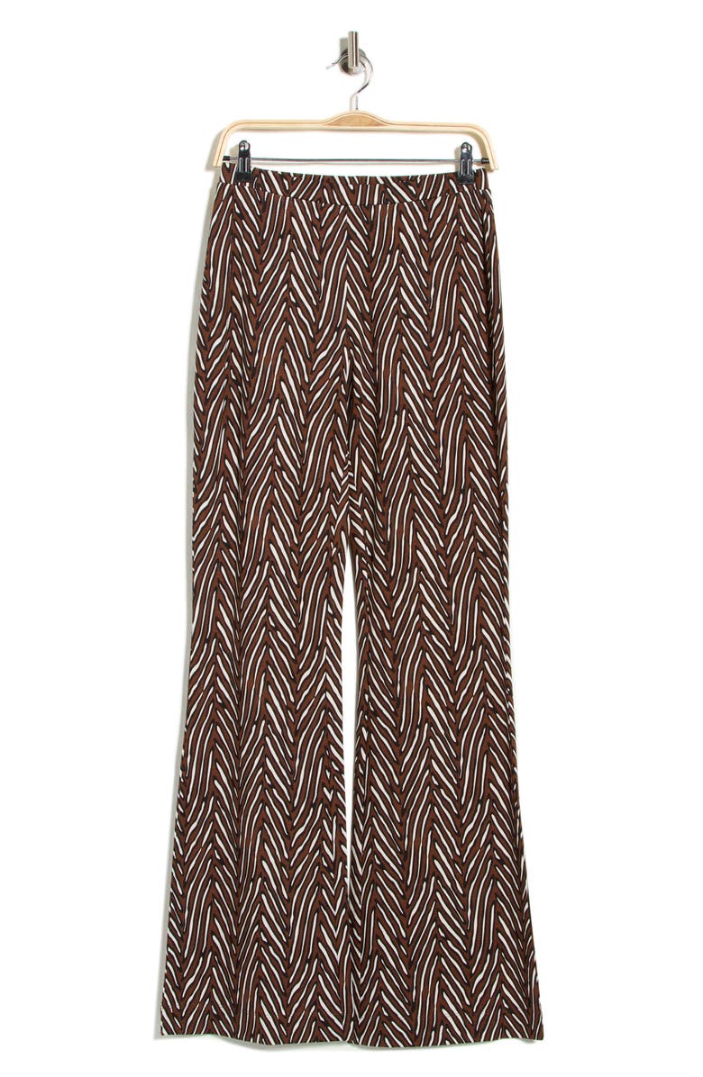 Diane von Furstenberg Brooklyn Wide Leg Pants, Main, color, Piazza Tiger Mini Coffee Grind