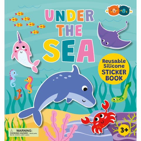 Reusable Silicone Sticker Book, Under The Sea, Kids 3+