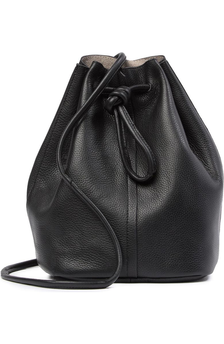 Christopher Kon Leather Woven Bucket Bag, Main, color,