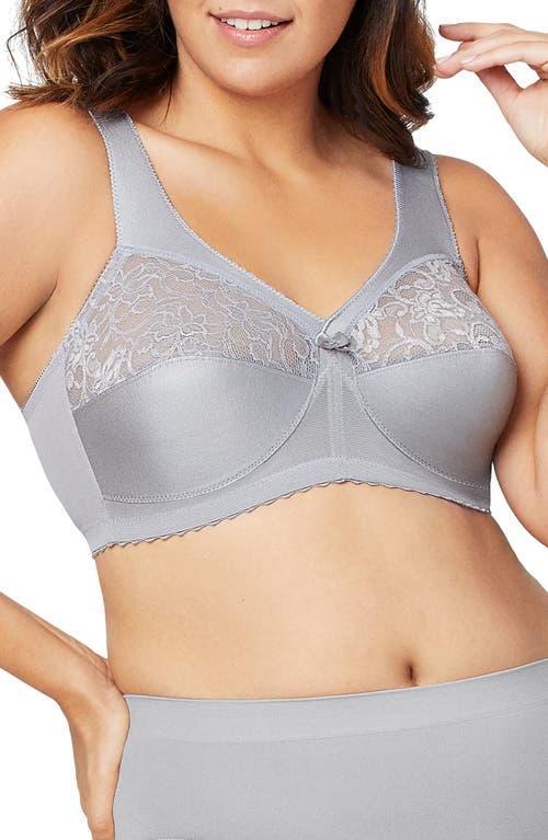 Glamorise MagicLift® Original Support Bra in Grey at Nordstrom, Size 40F