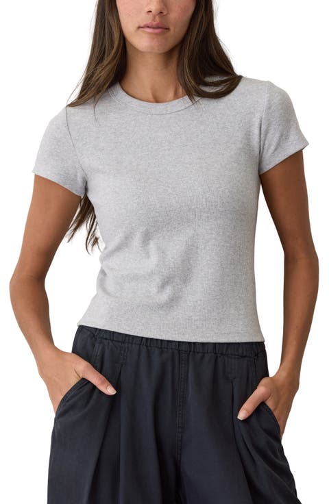 Lexi Ribbed Crewneck T-Shirt