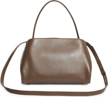 Small Hug Leather Top Handle Bag