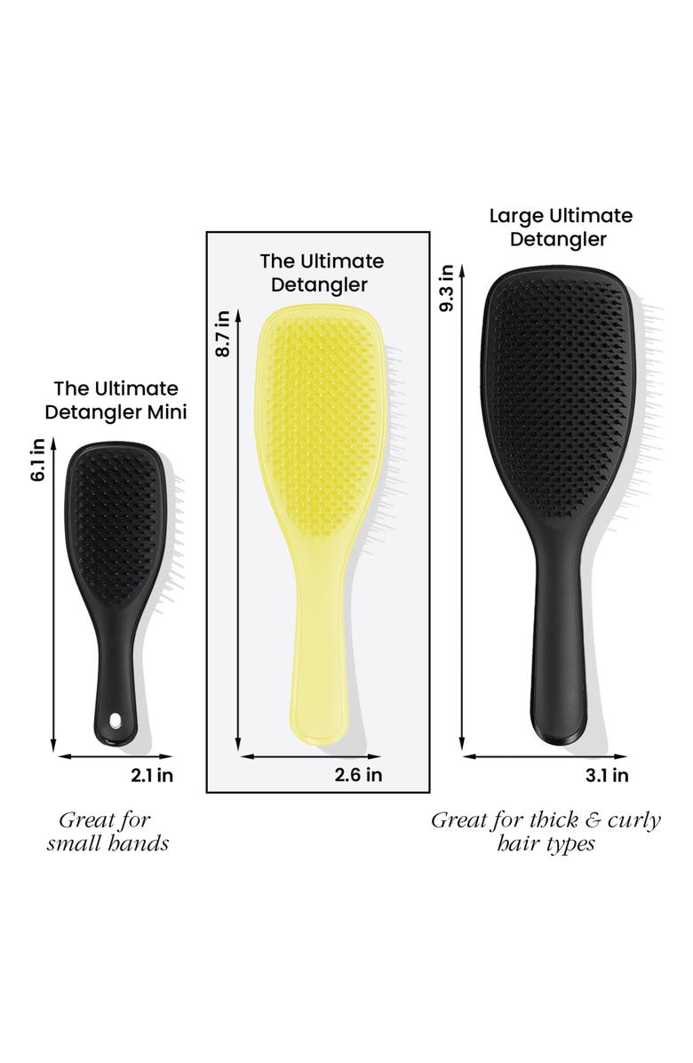Tangle Teezer Ultimate Detangler Hairbrush in Hyper Yellow, Alternate, color, 